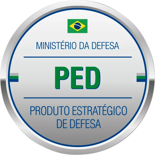 Selo Oficial PED - Produto Estratégico de Defesa - Ministério da Defesa do Brasil